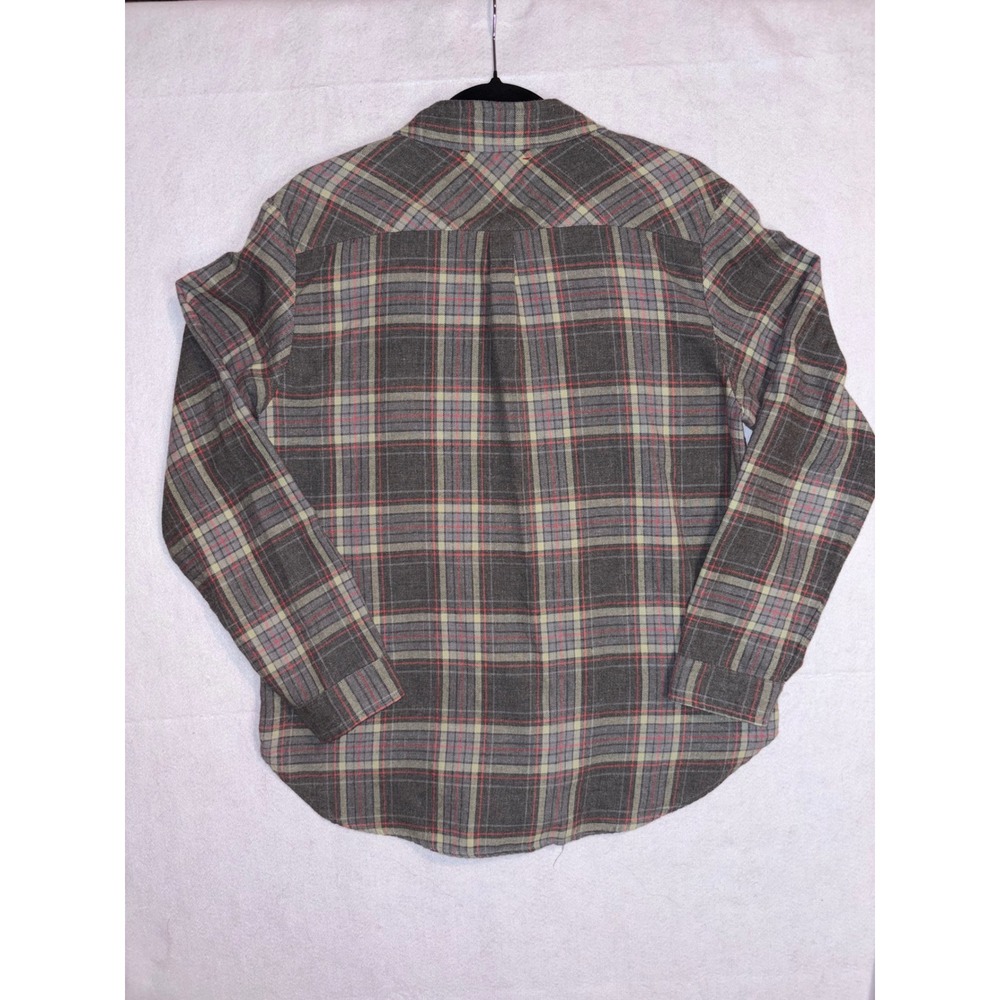 Xirena Gray Red Plaid soft Cotton Button Down Shirt Womens Small Made in‎ USA - Picture 7 of 7